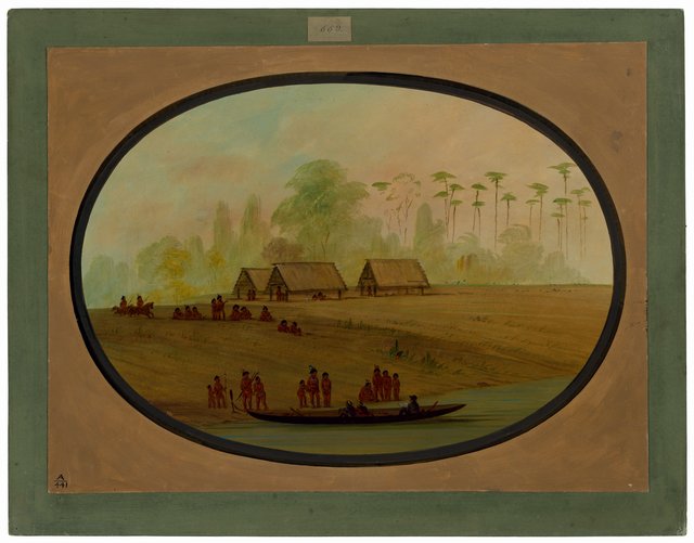 Painting the Lengua Chief by George Catlin