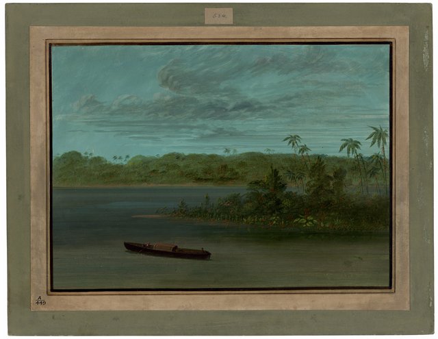 Mouth of the Rio Purus by George Catlin
