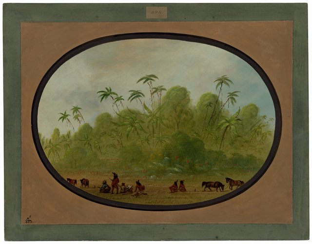 Halting to Make a Sketch by George Catlin