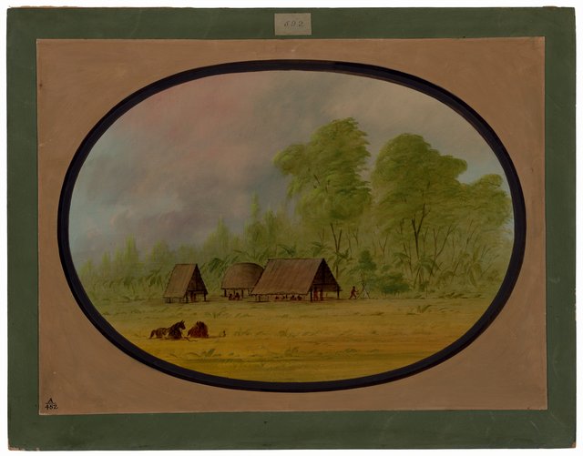 Pacapacurus Village by George Catlin