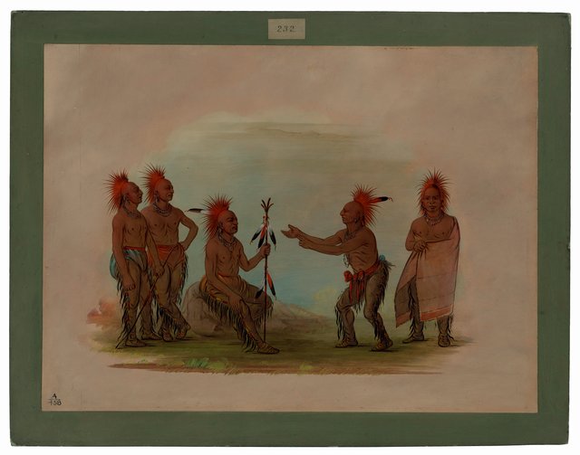 Black Hawk and the Prophet - Saukie by George Catlin