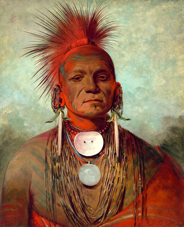 See-non-ty-a, an Iowa Medicine Man by George Catlin