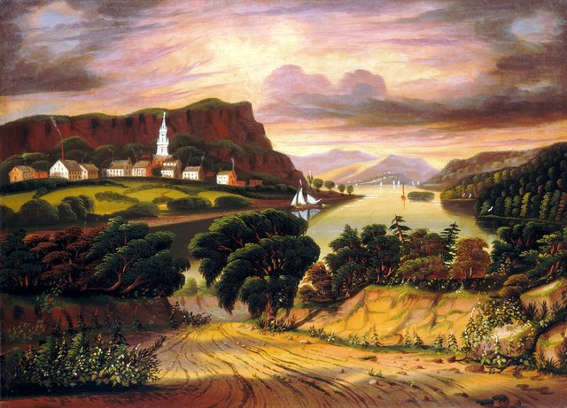 Lake George and the Village of Caldwell by Thomas Chambers