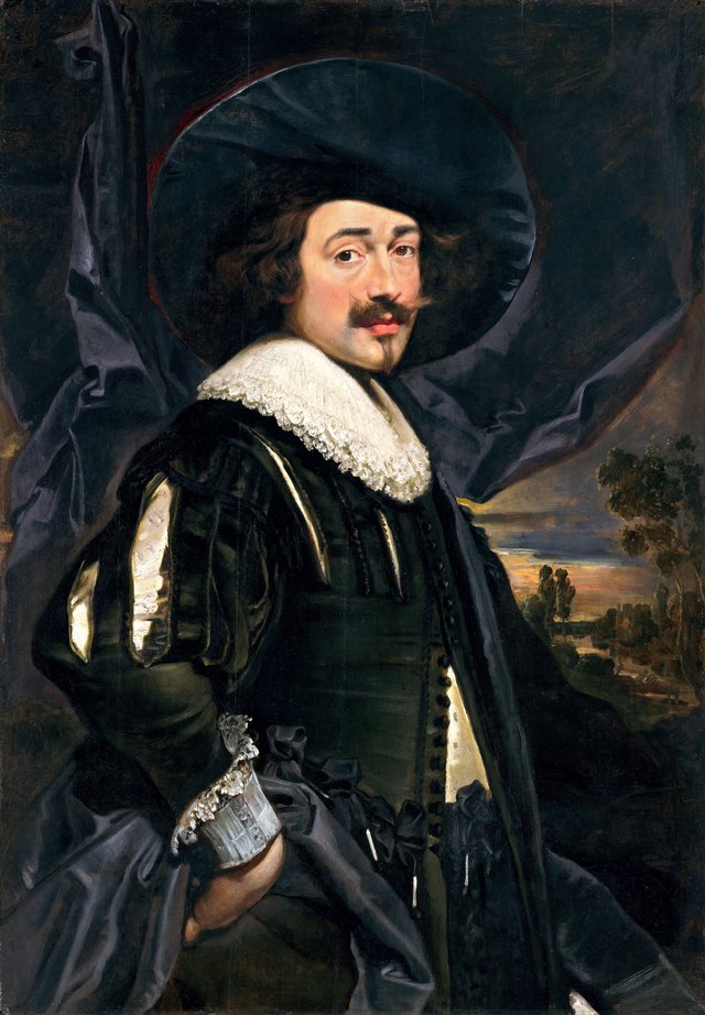 Portrait of a Man in a Wide-Brimmed Hat by Jan Cossiers