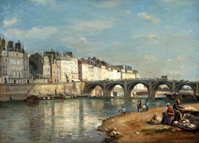 Pont de la Tournelle, Paris by Stanislas Lépine