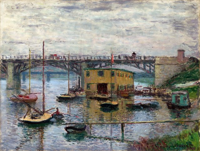 Bridge at Argenteuil on a Gray Day by Claude Monet