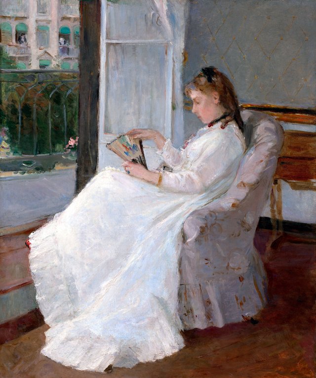 The Artist's Sister at a Window by Berthe Morisot