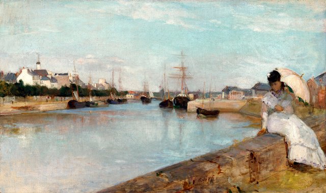 The Harbor at Lorient by Berthe Morisot