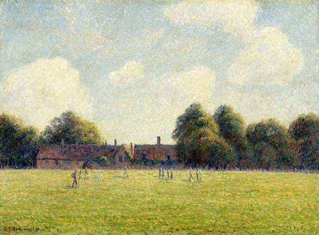 Hampton Court Green by Camille Pissarro