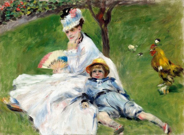 Madame Monet and Her Son by Pierre-Auguste Renoir