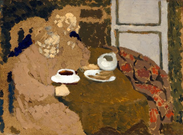 Two Women Drinking Coffee by Édouard Vuillard