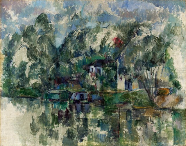 At the Water's Edge by Paul Cézanne