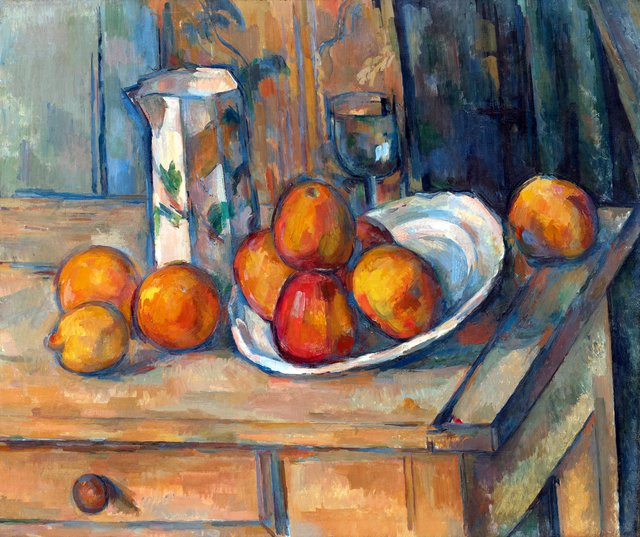 Still Life with Milk Jug and Fruit by Paul Cézanne