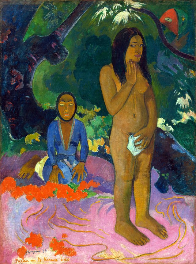 Parau na te Varua ino (Words of the Devil) by Paul Gauguin