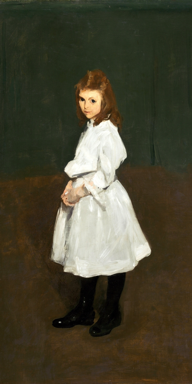 Little Girl in White (Queenie Burnett) by George Bellows