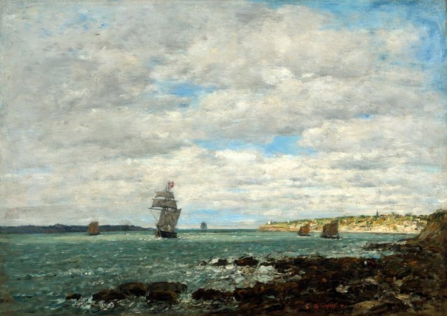 Coast of Brittany by Eugène Louis Boudin