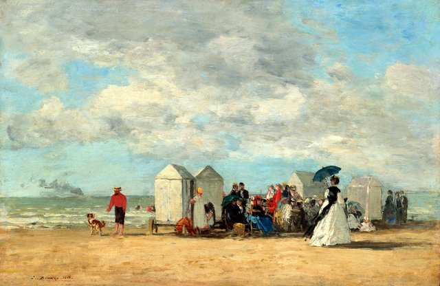Beach Scene by Eugène Louis Boudin
