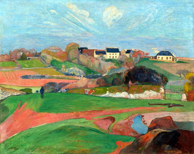 Landscape at Le Pouldu by Paul Gauguin