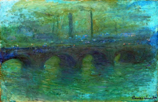 Waterloo Bridge, London, at Dusk by Claude Monet