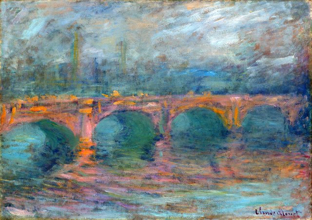 Waterloo Bridge, London, at Sunset by Claude Monet