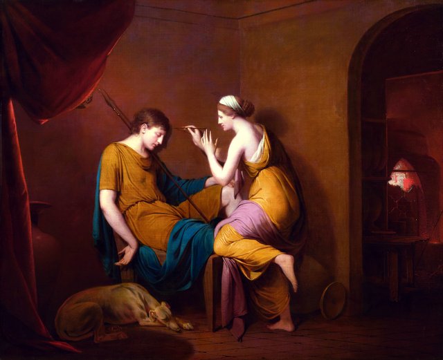 The Corinthian Maid by Joseph Wright