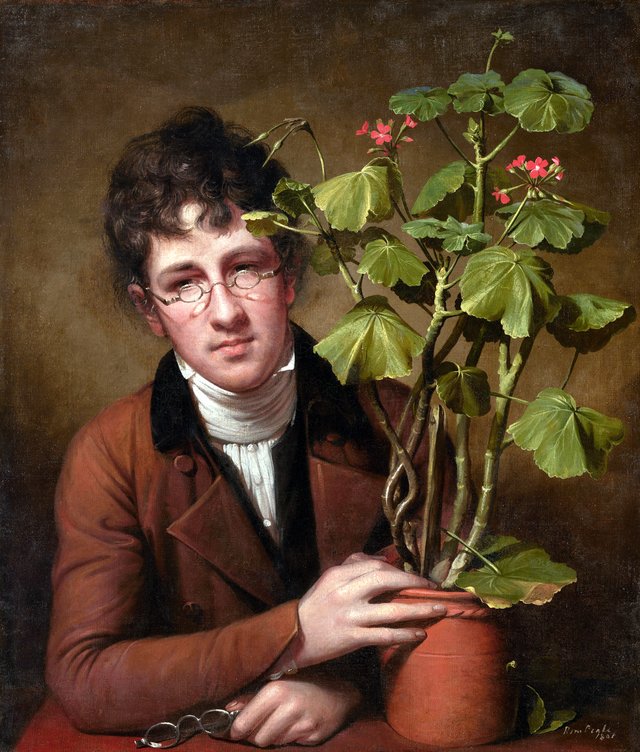 Rubens Peale with a Geranium by Rembrandt Peale