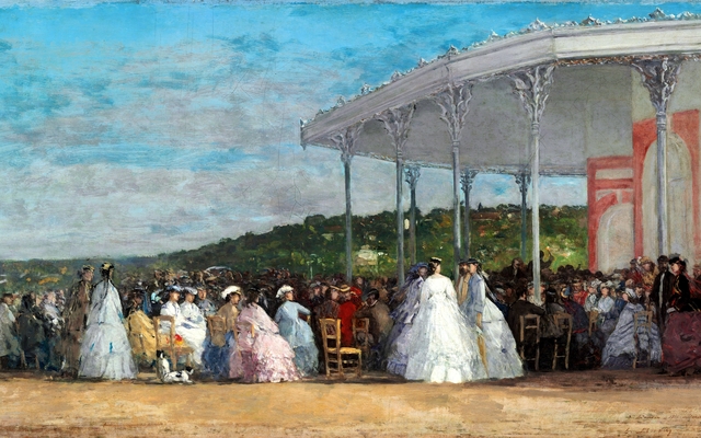 Concert at the Casino of Deauville by Eugène Louis Boudin
