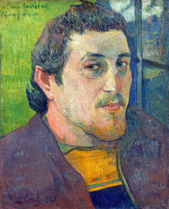 Self-Portrait Dedicated to Carrière by Paul Gauguin