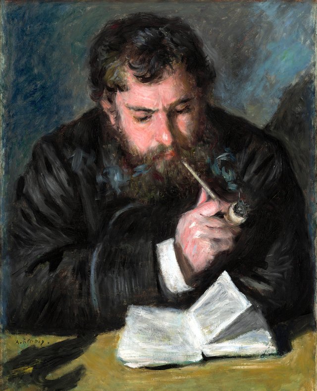 Claude Monet by Pierre-Auguste Renoir