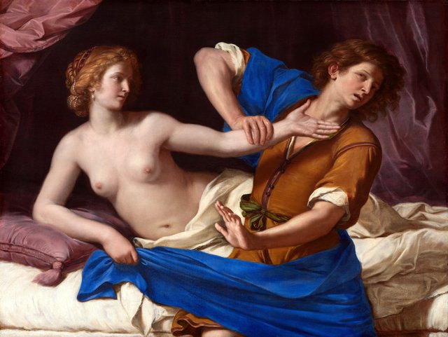 Joseph and Potiphar's Wife by Guercino