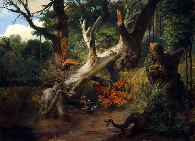 Hunting in the Pontine Marshes by Horace Vernet