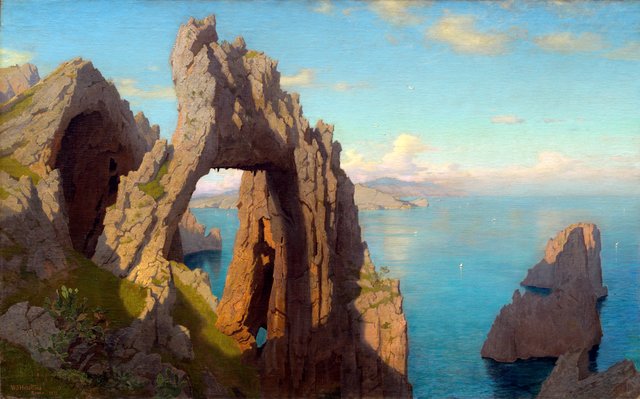 Natural Arch at Capri by William Stanley Haseltine