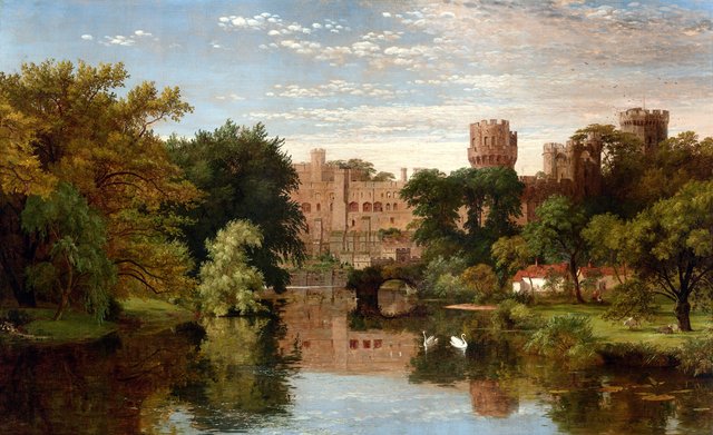 Warwick Castle, England by Jasper Francis Cropsey