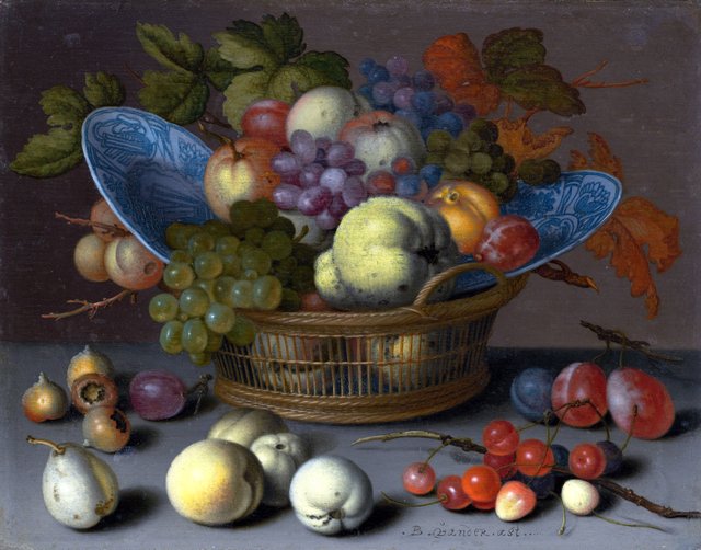 Basket of Fruits by Balthasar van der Ast