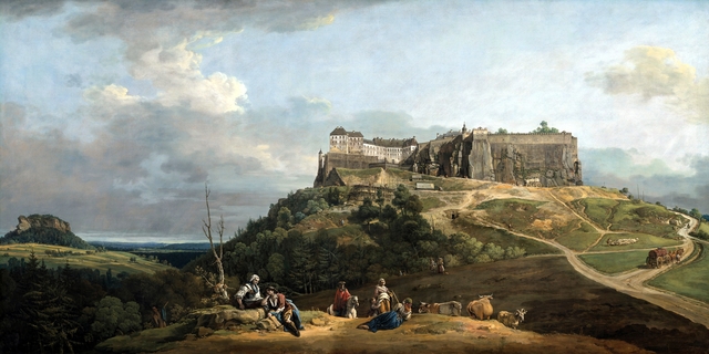 The Fortress of Königstein by Bernardo Bellotto