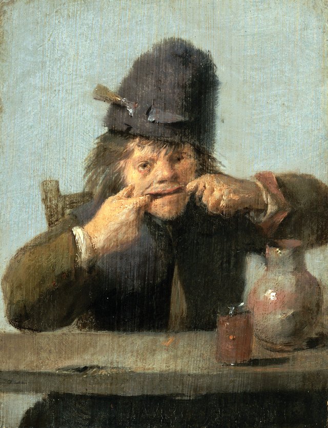 Youth Making a Face by Adriaen Brouwer