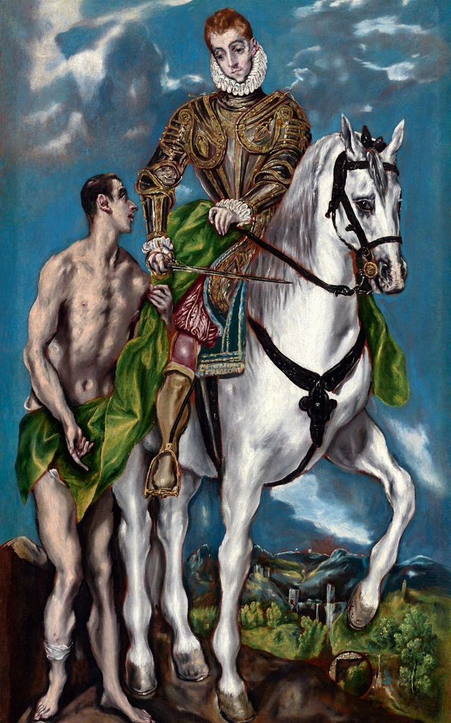 Saint Martin and the Beggar by El Greco