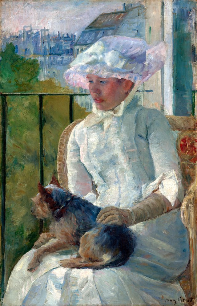 Young Girl at a Window by Mary Cassatt