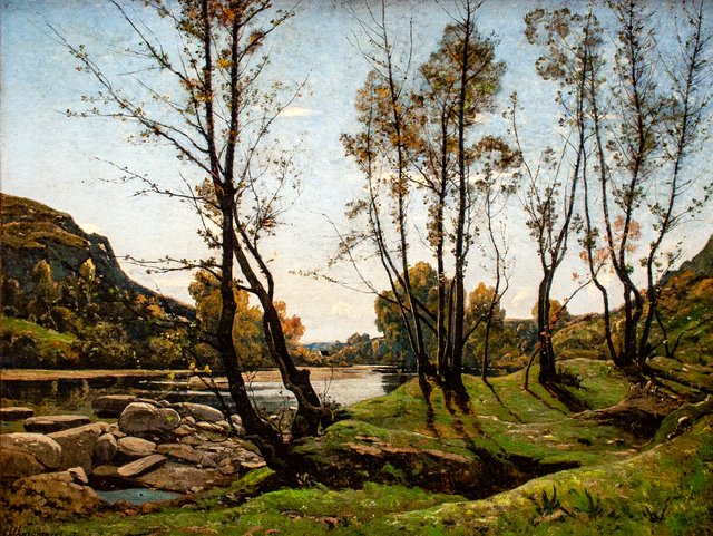 La vallée de l'Aumance by Henri Harpignies