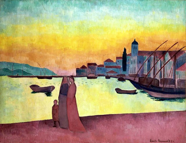 View of the Port of Vathy, Samos by Émile Bernard