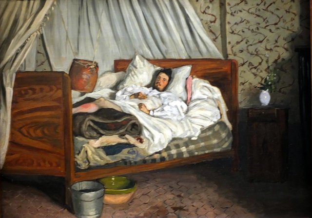 L'Ambulance improvisée by Frédéric Bazille
