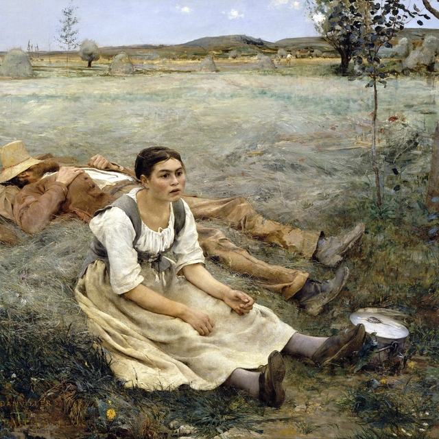 Hay Making by Jules Bastien-Lepage