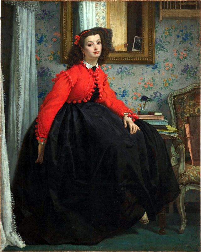 Portrait of Miss L. L. by James Tissot