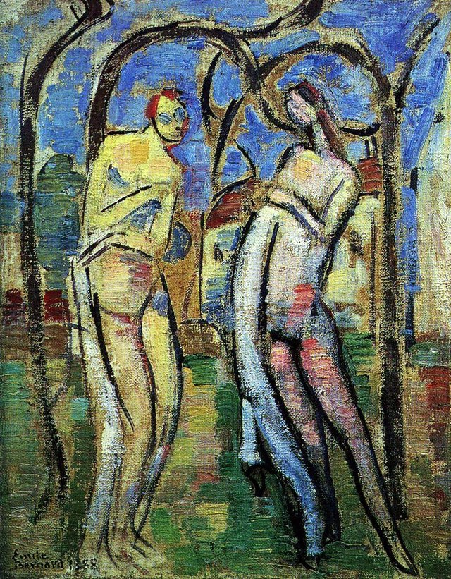Adam and Eve by Émile Bernard