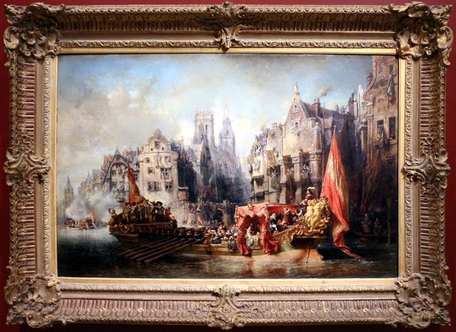 The arrival of Alva in Rotterdam by Eugène Isabey