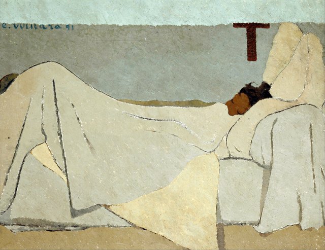 In Bed by Édouard Vuillard