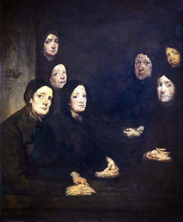 Au sermon by Augustin Théodule Ribot