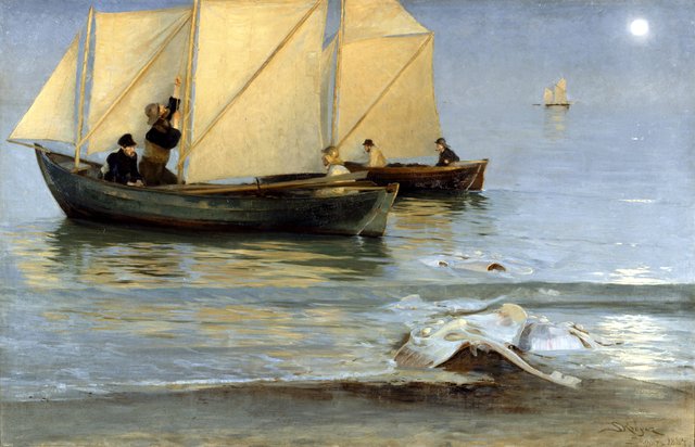 Fishing boat by Peder Severin Krøyer
