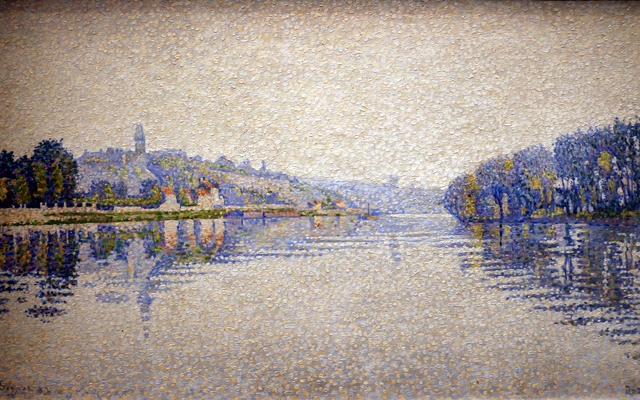 Banks of river Seine at Herblay by Paul Signac