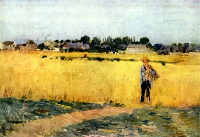 In the wheat by Berthe Morisot